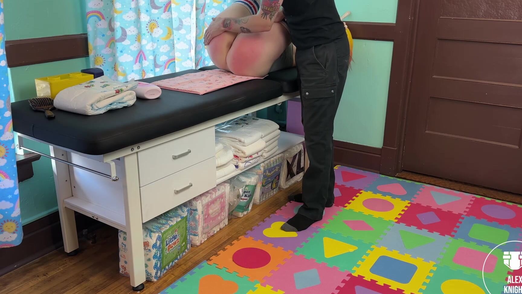 Alex Knight, Miss Epiphany, Spanking M F, Full HD, Alex Knight ABDL AKA Epiphanys First Spanking In The New Real Abdl Discipline Clips4Sale