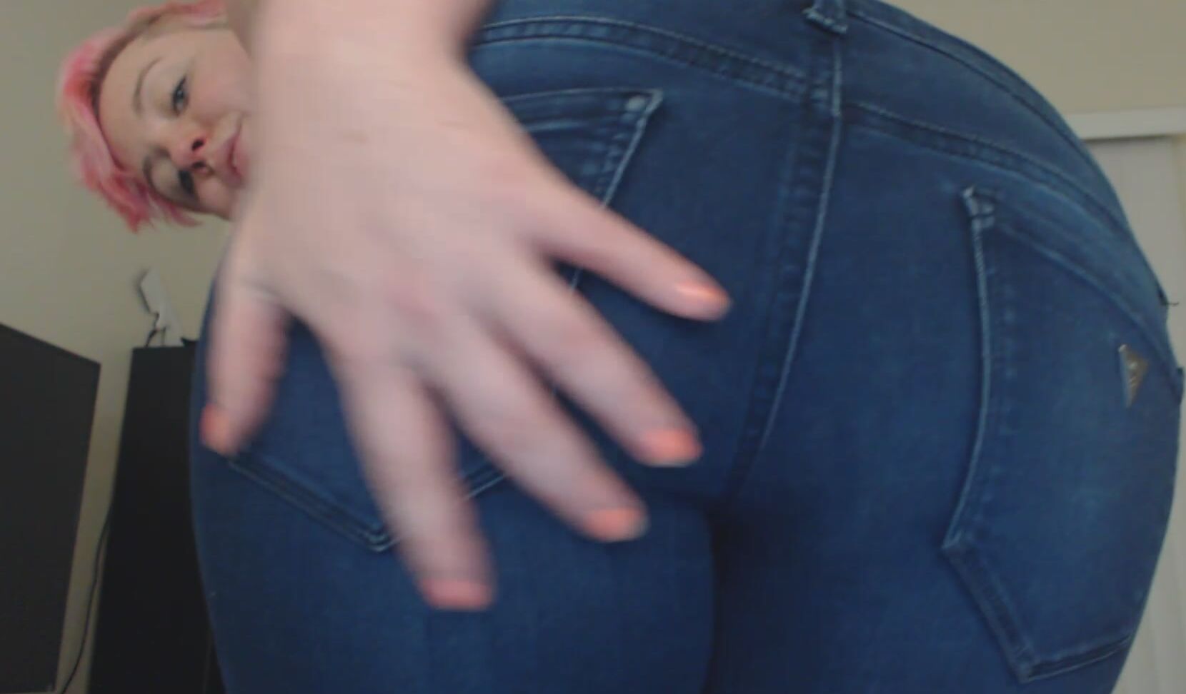 Miley May Teasing You In My G String And Jeans