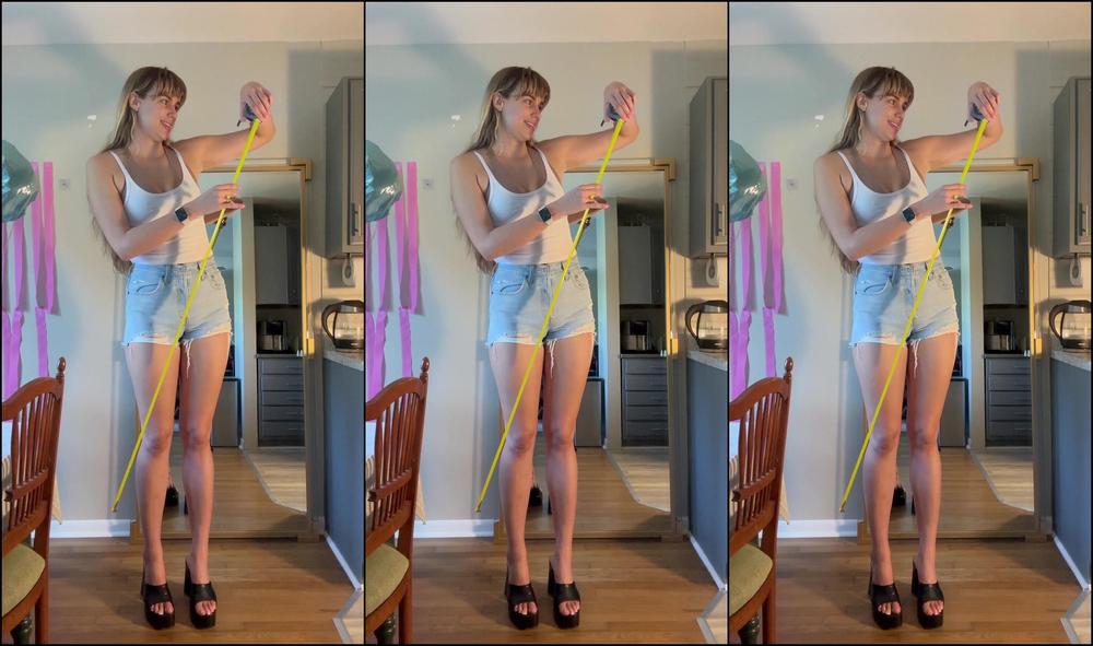 Goddesstalltasha 3453075326 08 22 2024 Comparing To 4 8 With Heel