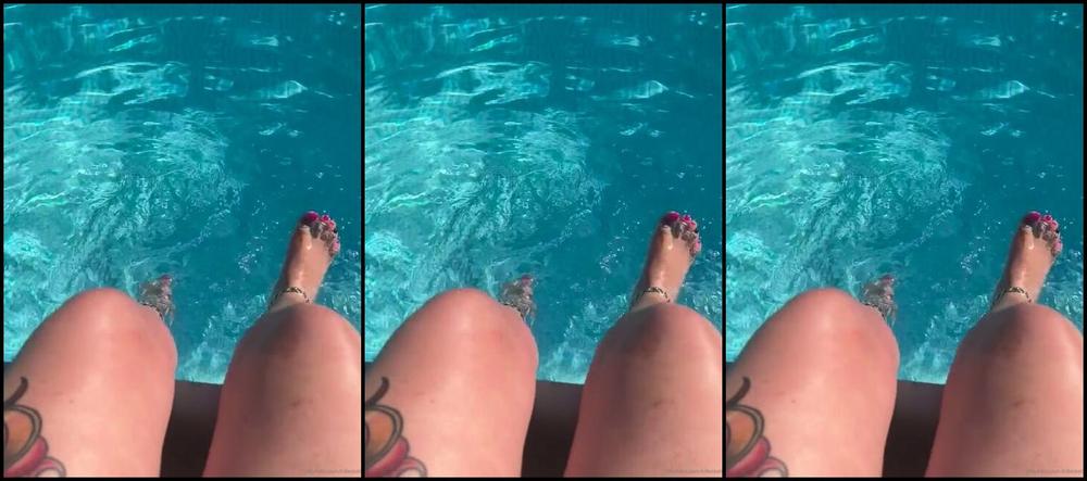 Killersexyfeets Nicknamed Killerkell Onlyfans Love Sitting Round The Pool Teasing You With My Pretty Toes