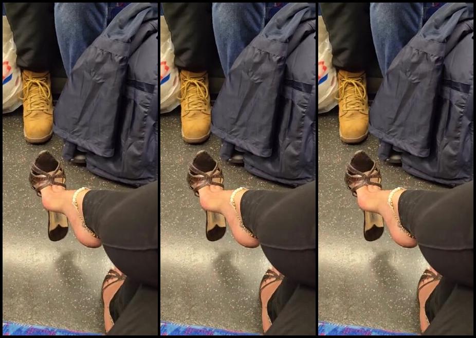 Feetbysherri Onlyfans Teasing Strangers On The Train Na