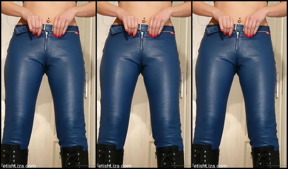Fetishliza Onlyfans Be My Leather Pants Cameltoe Licker