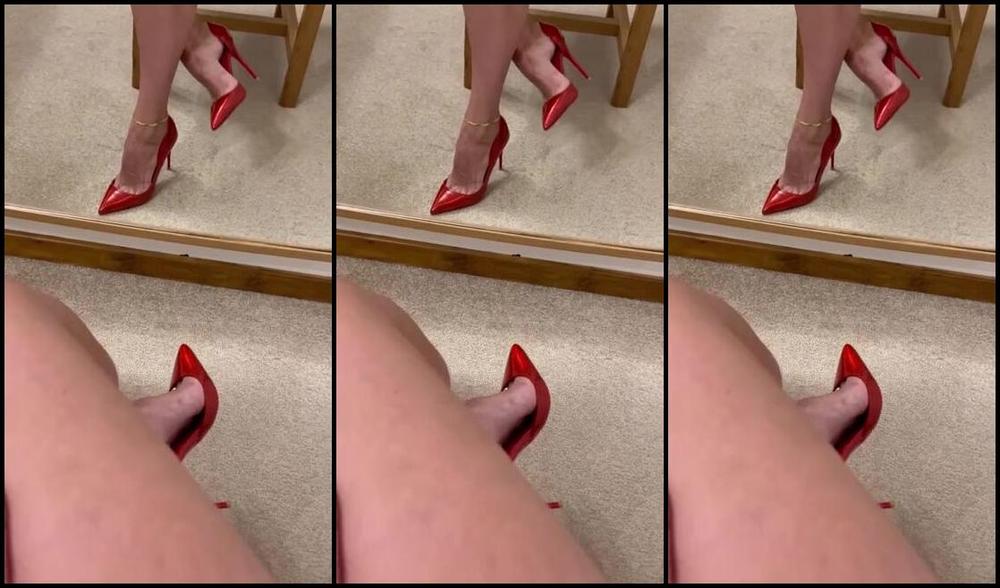 Heels Of Mine Nicknamed Heelsofmine 11 02 2023 Onlyfans Video Enjoy My Red Holo Heels