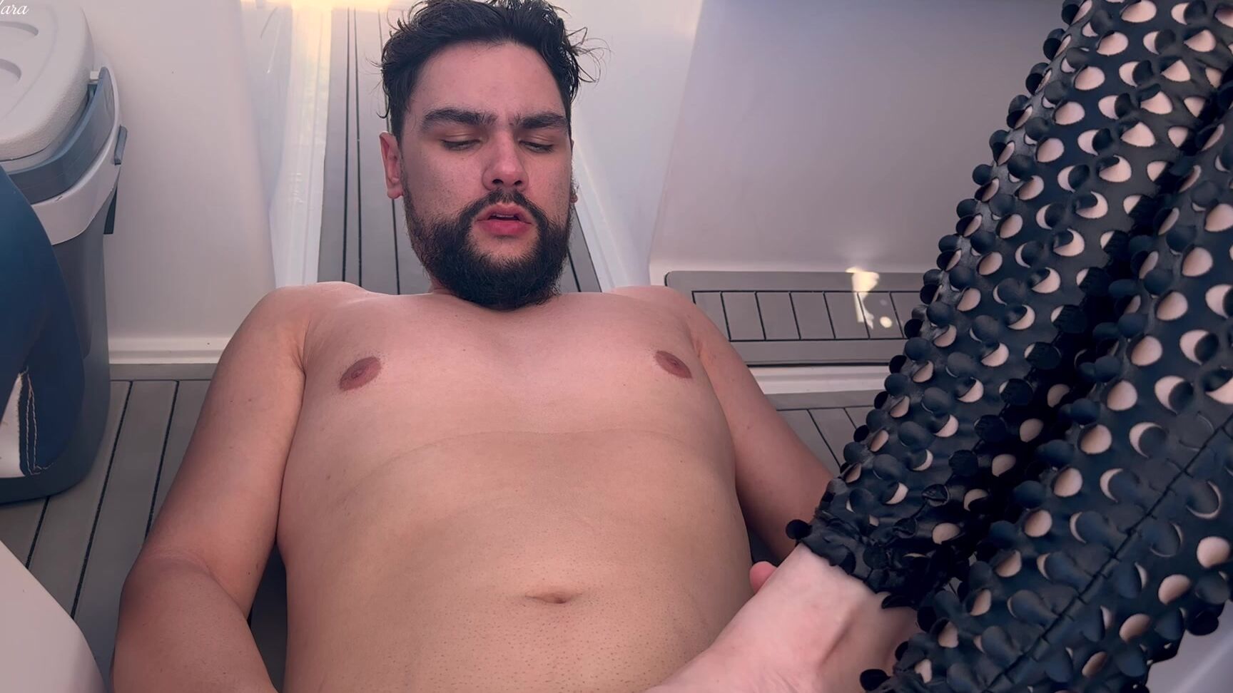 Mistress Nara Neveu - Nara footjob her cuck after bull covered her feet in cum on a speedboat Clips4Sale