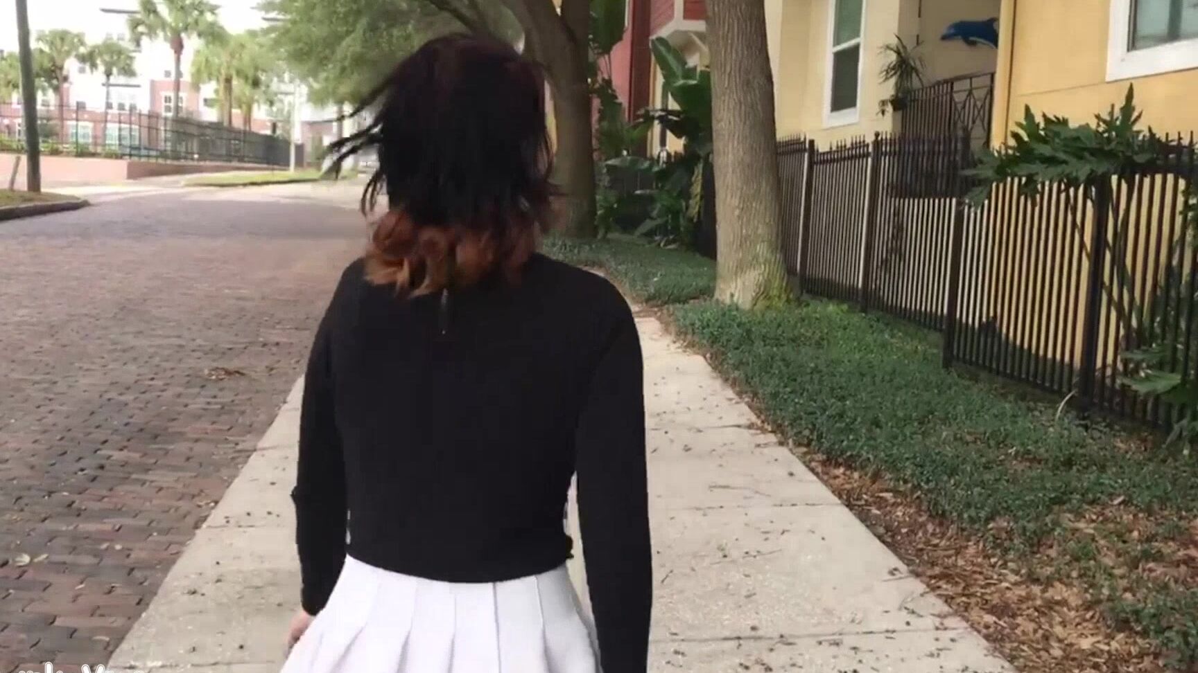 Omankovivi Gf Flashes In The City First Time