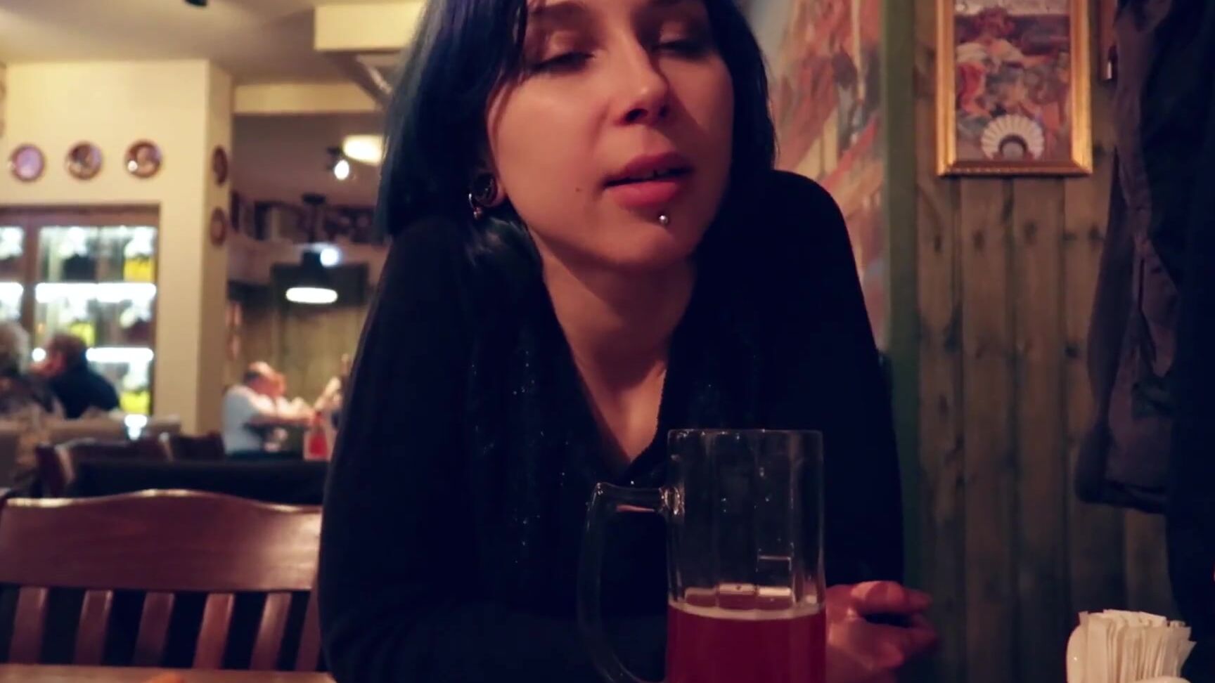 I Took Control Of My Stepsister S Vibrator In The Bar And Brought Her To Orgasm