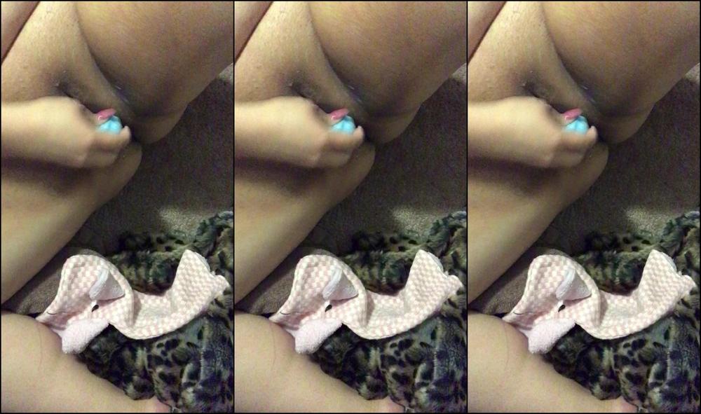 Missbustylatina Looking Down On My Lotioned Pussy