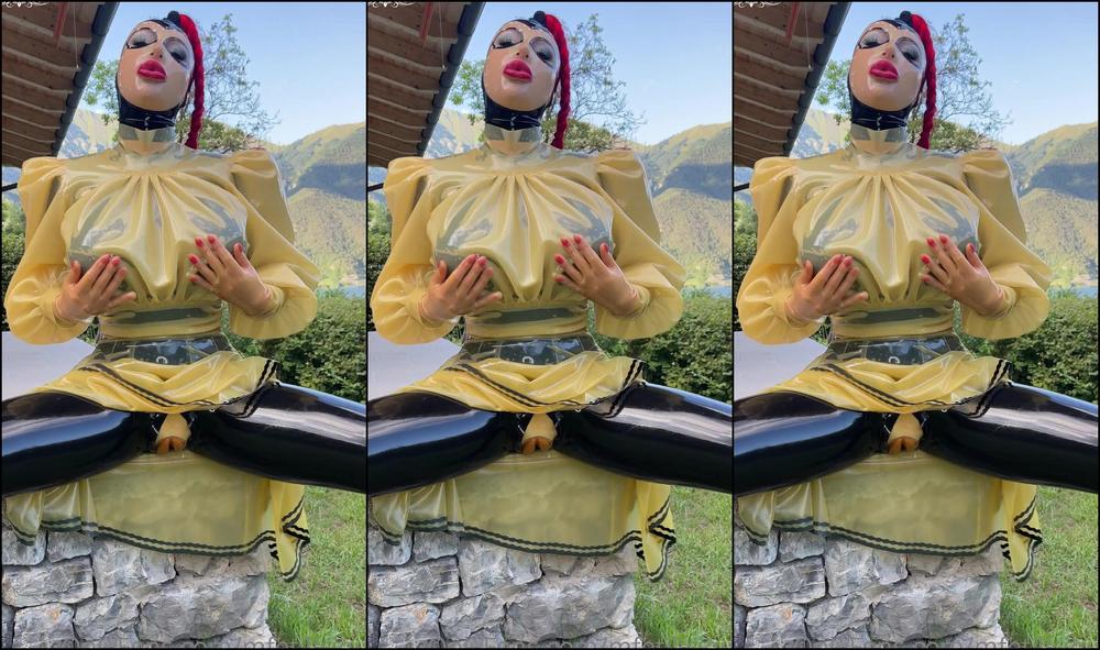 Mfetilicious Last Clip Of My Transparent Latex Outfit I Like To Tease You With My Rubber Pussy I