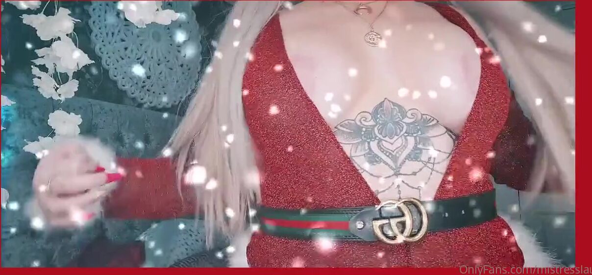Miss Laura Nicknamed Mistresslaura11 Onlyfans Full Christmas Clip Playing With My Big Bare Tits And Teasing You