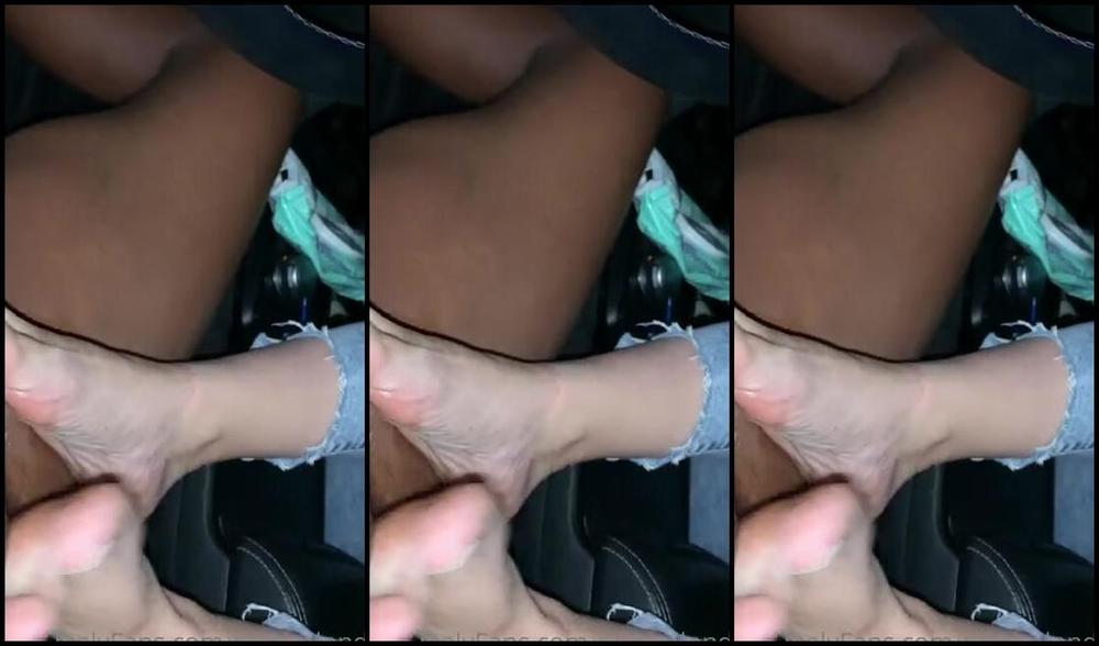 Foot Fetish Blonde Nicknamed Fetishblonde Onlyfans Foot Job In The Car Love Feeling His Fat Dick Being Gripped By My Soft Soles