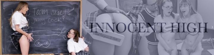 Threesome, Plaid School Girl Skirt, Natural Tits, Blowjob, Brunette, Small Ass, FFM, Hardcore, Small Tits, Schoolgirl Outfit, Uniform, Cowgirl, Trimmed Pussy, Cum In Mouth, Doggystyle, Facial, Shaved Pussy, Missionary, Wild, Reverse Cowgirl, Schoolgi