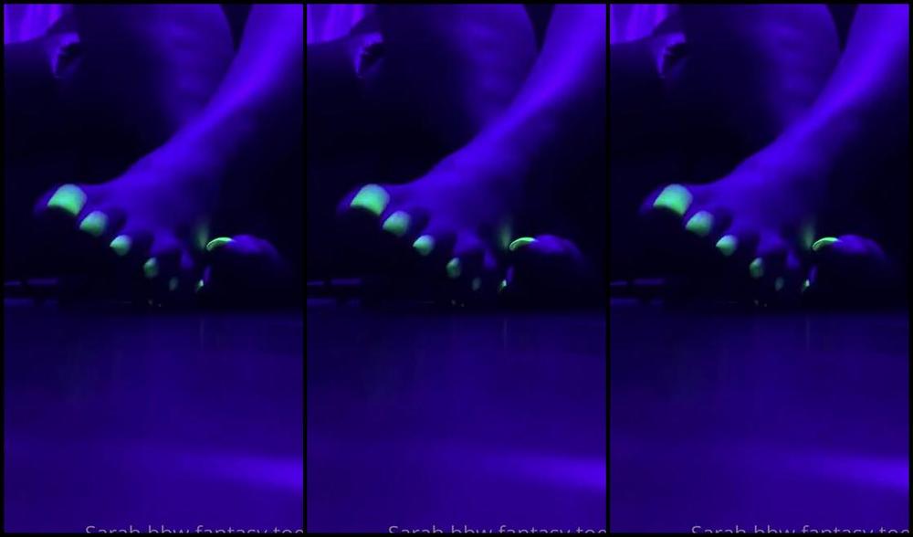 Sarah Bbw Fantasy Toes Aka Comefollowsarah Onlyfans Enjoy My Glow In The Dark Toes