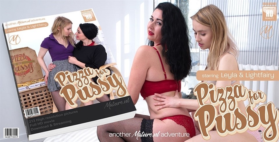 Lesbian, Toys, Shaved, Masturbation Leyla C Hot mom wants pizza and pussy from her younger lesbian lover  SiteRip