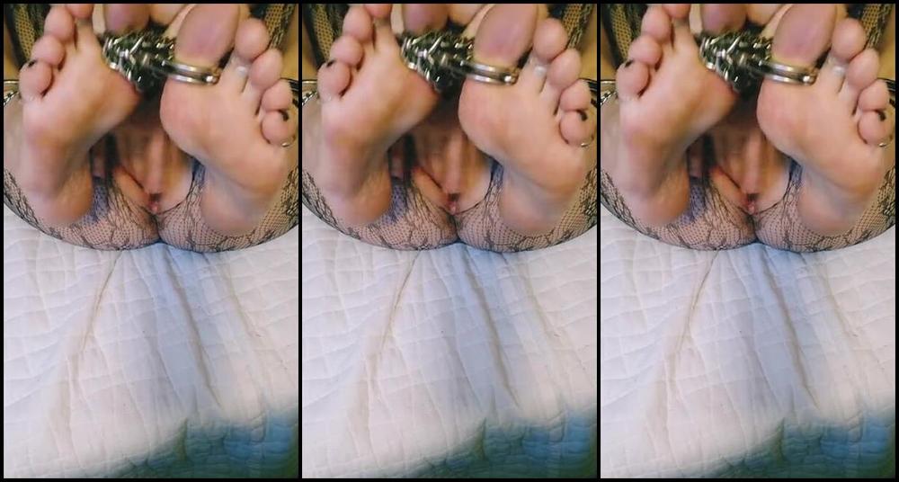 Frejas Submissive Feet Nicknamed Frejassubmissivefeet Onlyfans So Cuffed With Panties In My Mouth