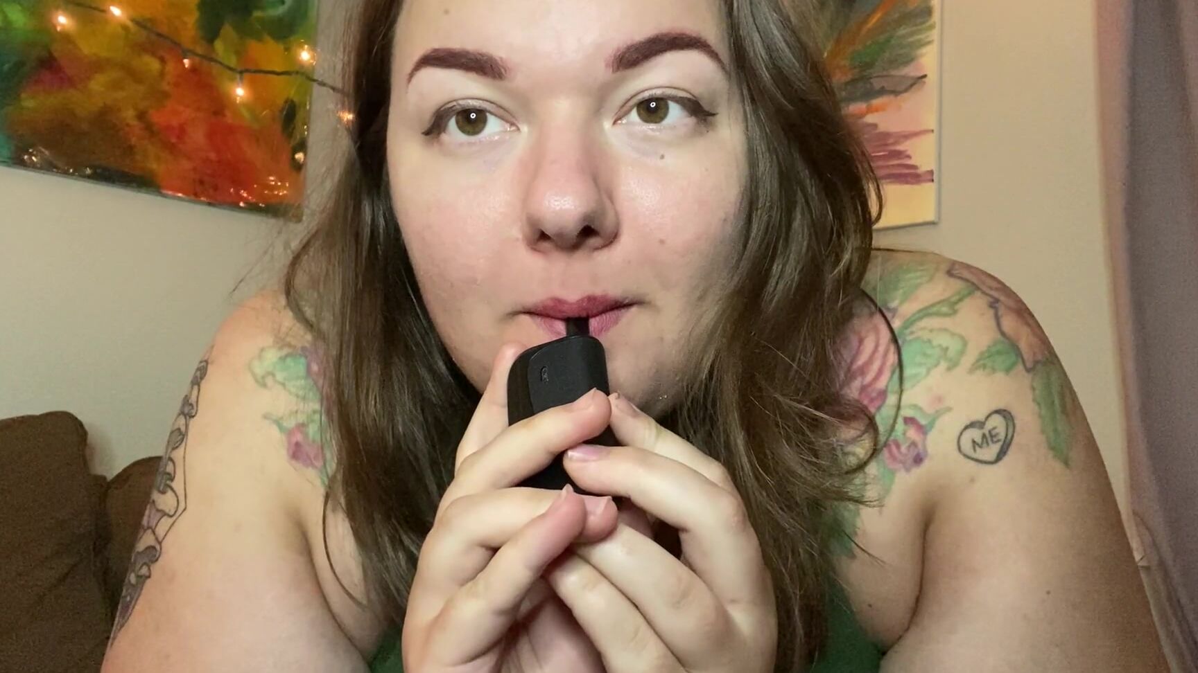 Rubberfoxx Smoking In Sports Bra And Panties