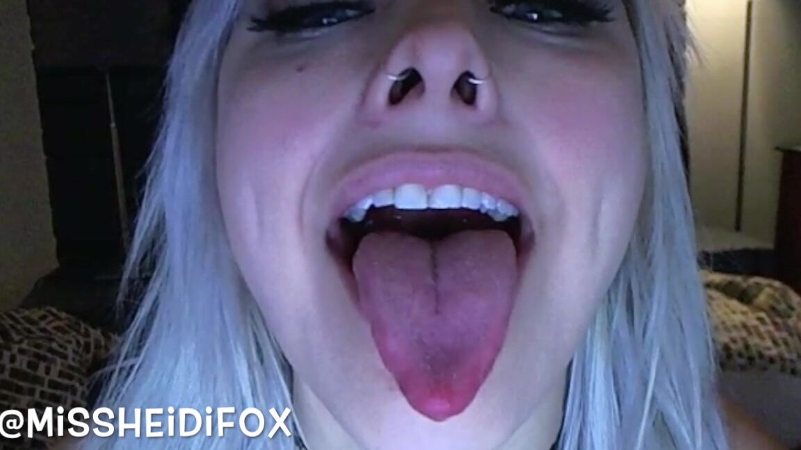 Blonde, Blow Jobs, Cum In Mouth, Cumshots, Tongue Fetish heidifox cum on my tongue ManyVids