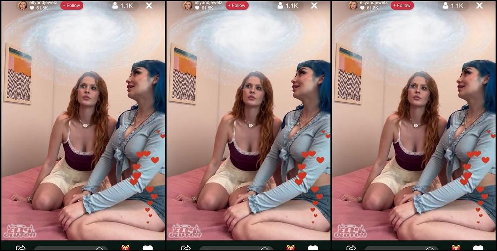 Elly Clutch Случайно Транслировал В Прямом Эфире Секс Втроем Со Сводной Сестрой И Ее Лучшей Подругой