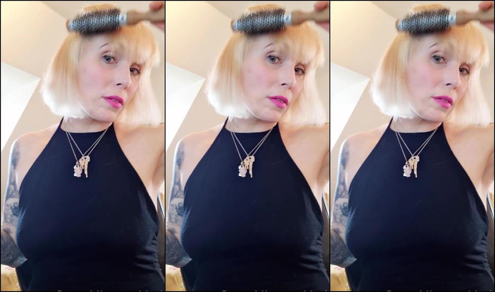 Mistressmarks Blow Drying And Straightening My Blonde Bob