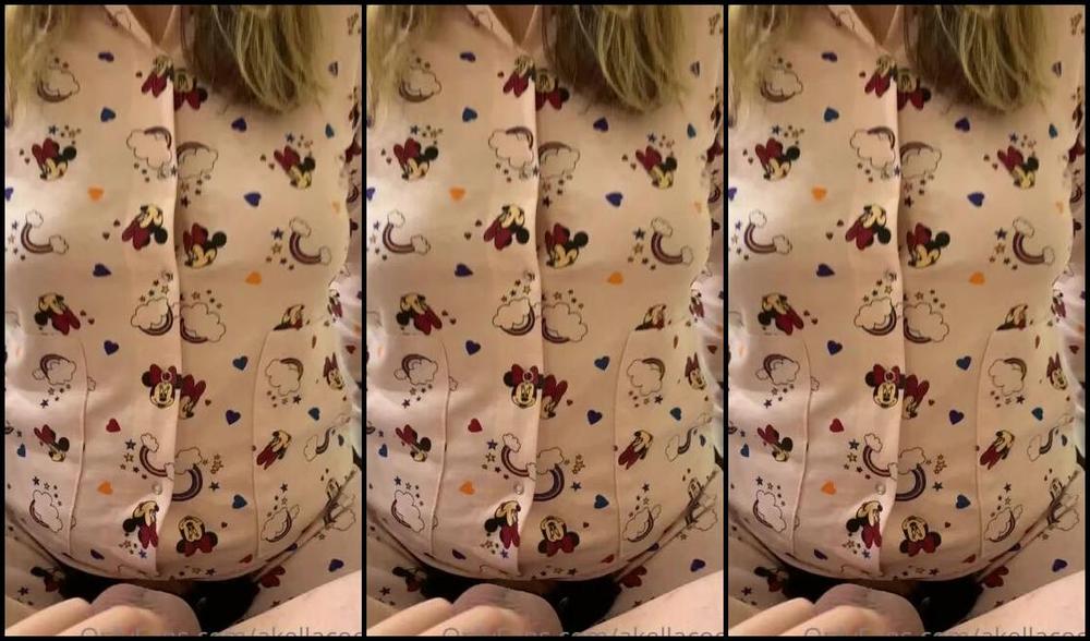 Goddessakella Nicknamed Akellacock Onlyfans Strapon Pegg His Ass In Pyjama While He Plays With My Tits