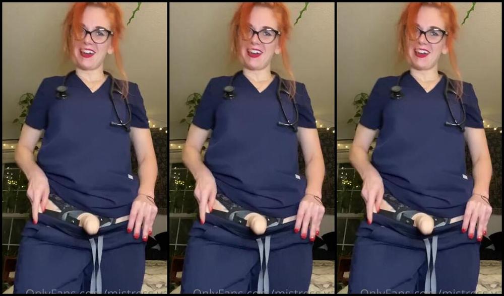 Goddesssylvanas Onlyfans Not Your Typical Trip To The Vets Office Strapon Medical Scrubs Redhead Femdom Dominatrix D 1 Tog