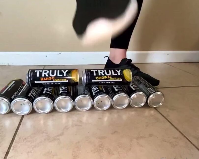 Ivy S Feet Nicknamed Footivy Foot Fetish 06 02 2022 Onlyfans Video Aluminum Can Crush In Tennis Shoes