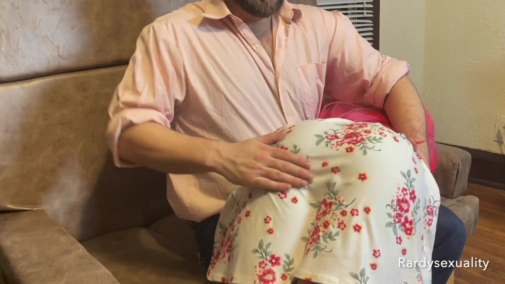 "Rardysexuality" domestic discipline, otk spanking, spanking, spanking m/f, teens (18+) spanking the pink haired summer dress 1 manyvids