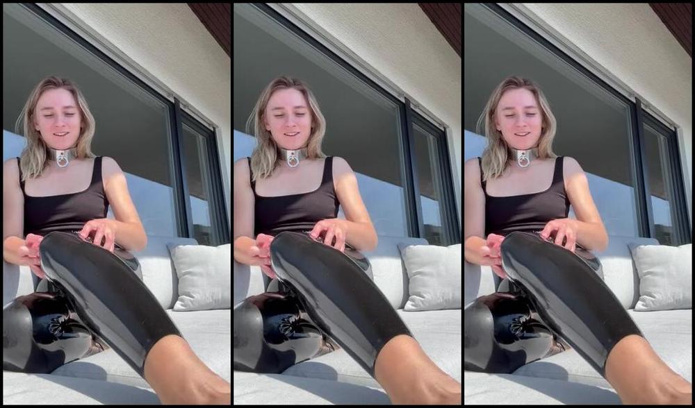 Jazzyyluxx Nicknamed Jazzyy Luxx 05 18 2025 Onlyfans Video Mit Latex Leggings Und Kg In Der Sonne Auf Dem Balkon