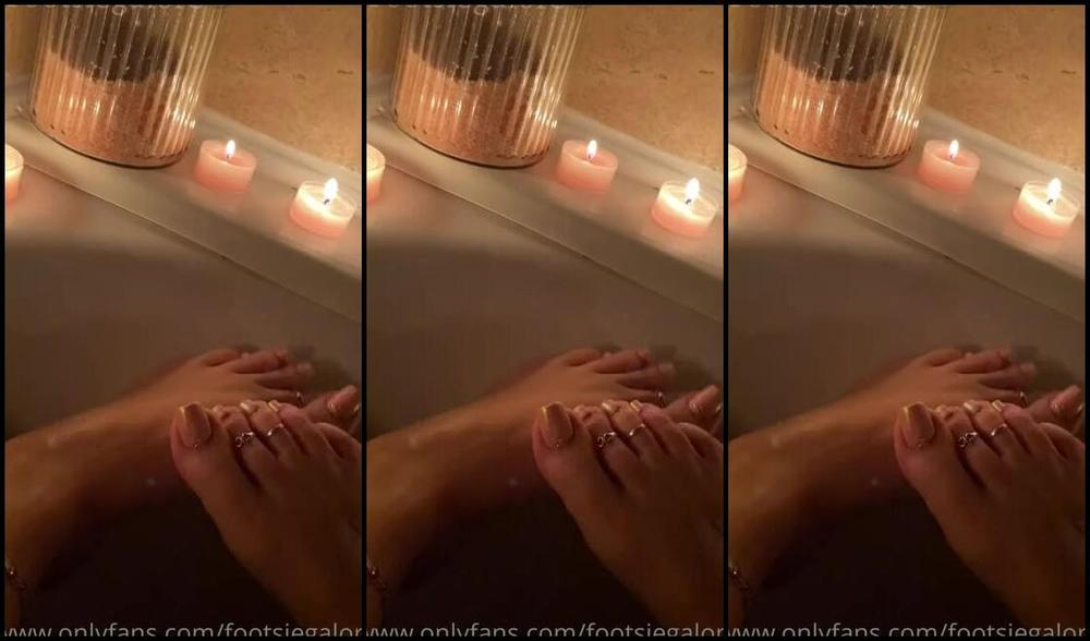 Footsiegalore Onlyfans Soak Away All The Stress With