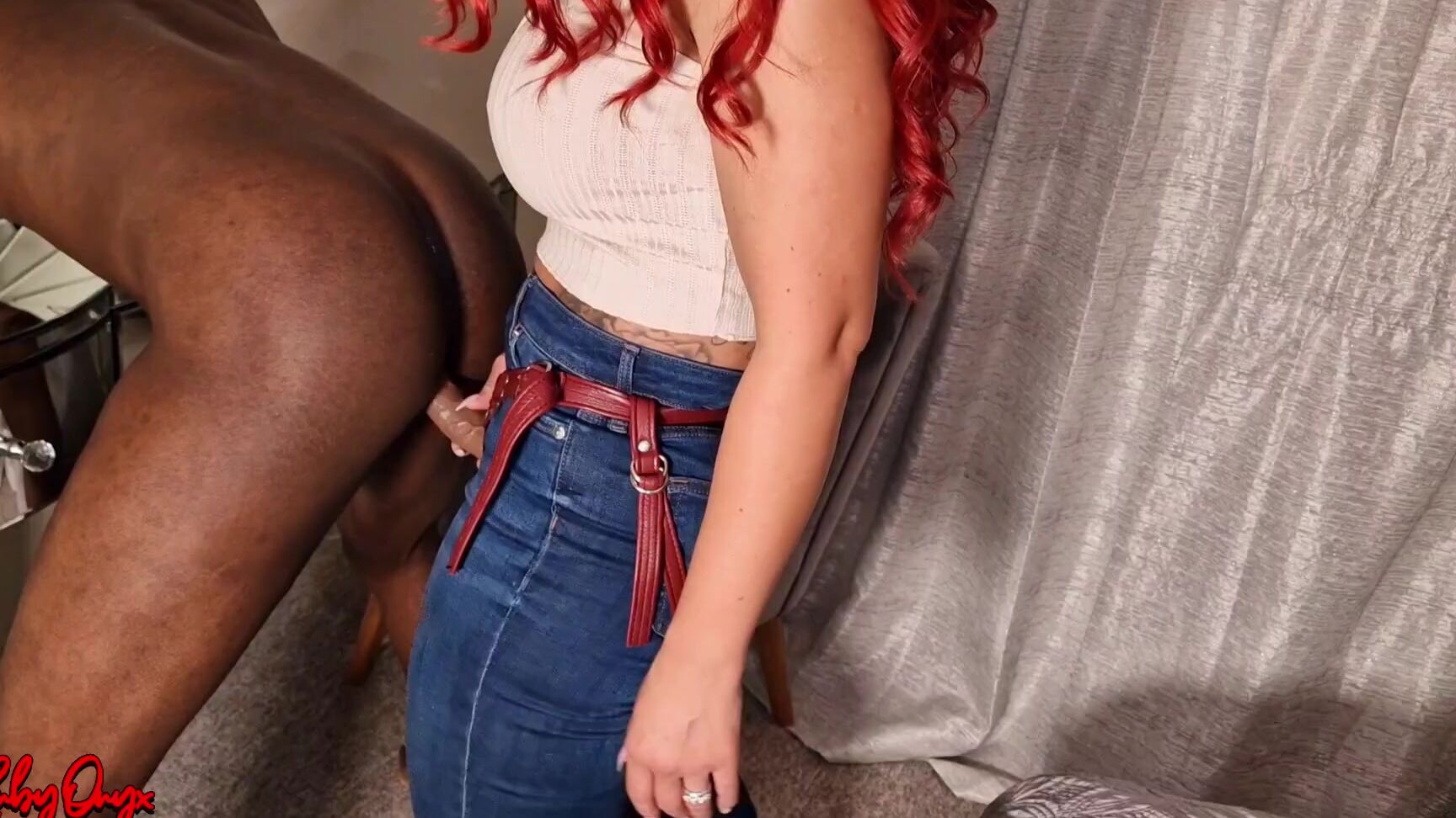 Ruby Onyx Pegging My Useless Skivvy All Over The House