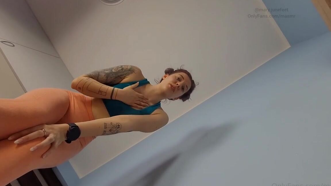 Masmr Onlyfans 3June Nice Giantess Teases You With Bare Feet And Booty In Orange Leggingsyoga Pants Floor Pov