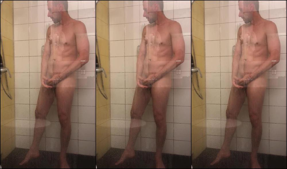 Ass, Nudity/Naked, Shower, Solo Male david hughes first shower video ManyVids
