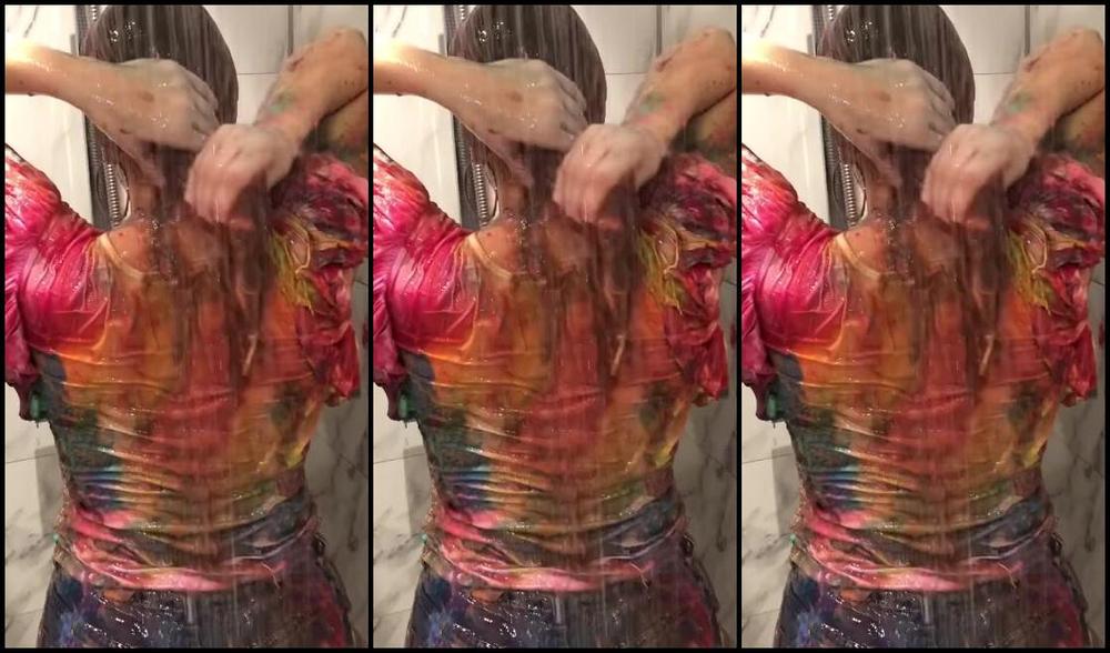 Bsmessybakery Nicknamed Bsmessybakery Onlyfans After Mess Shower In My Jeans Amp White Top No Bra Amp White