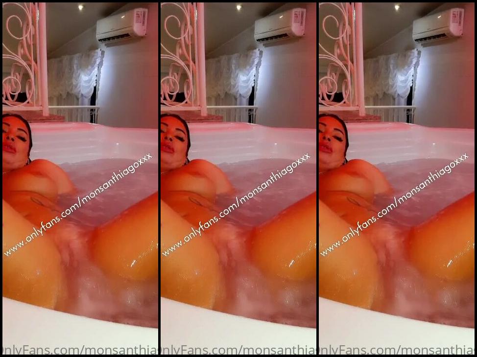 Monsanthiagoxxx Part Of The Bathtub Bath With Foam And Masturbating The Pussy Feet Fetish Too