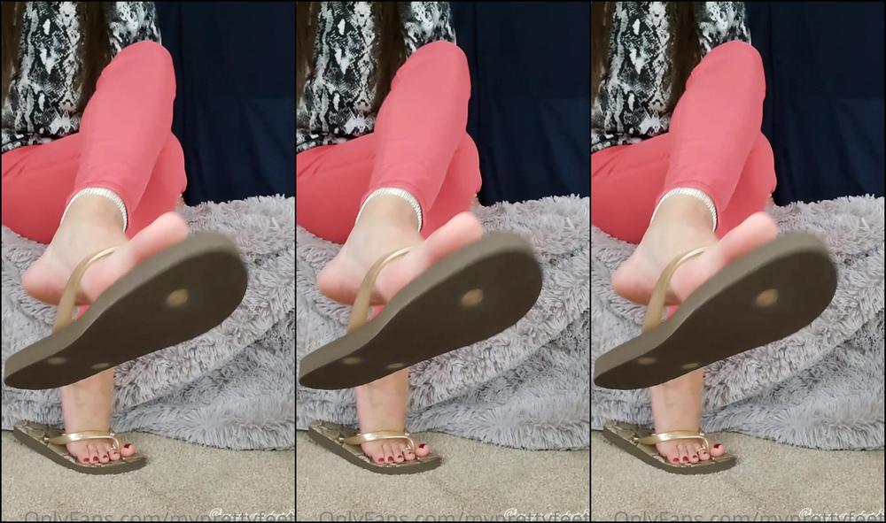 Myprettyfeet Old Clip Went Into My Archives For This One Flip Flop Dangle Joi Dangling My Sexy Coach
