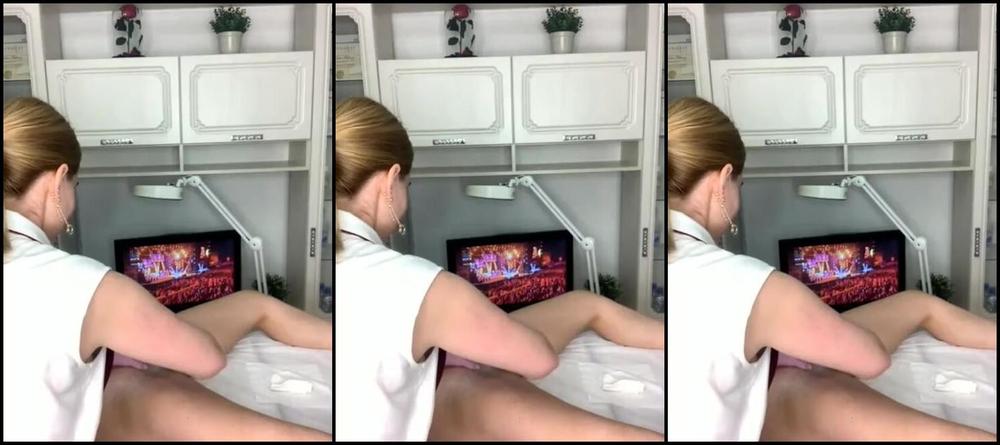 Blue Eyed Blonde Depilates A Very Hairy Pussy