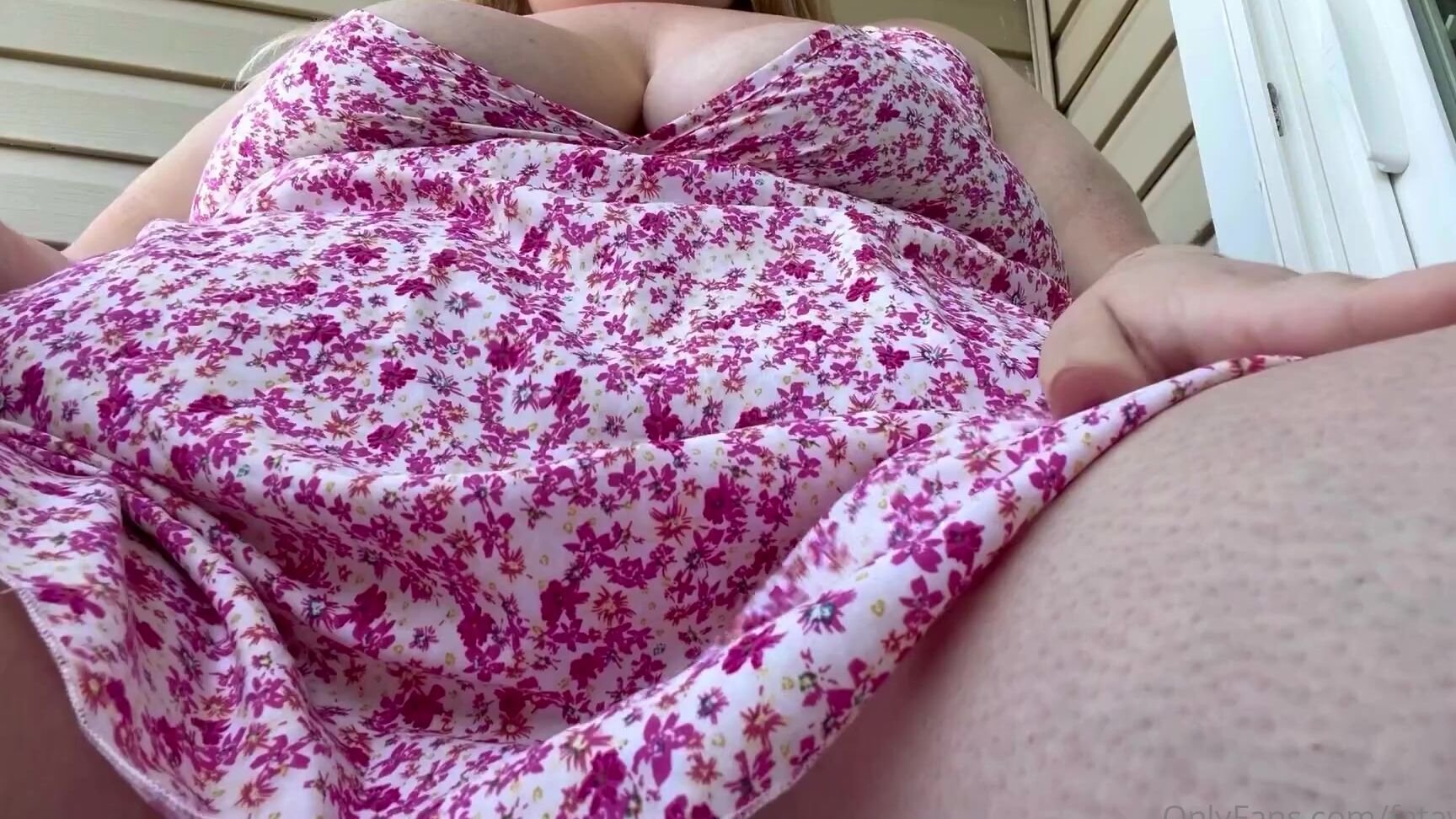 Fatavapie 2459312019 05 18 2022 Omg This Video Of Me Squirting On My Balcony Is So Hot Sundress With No