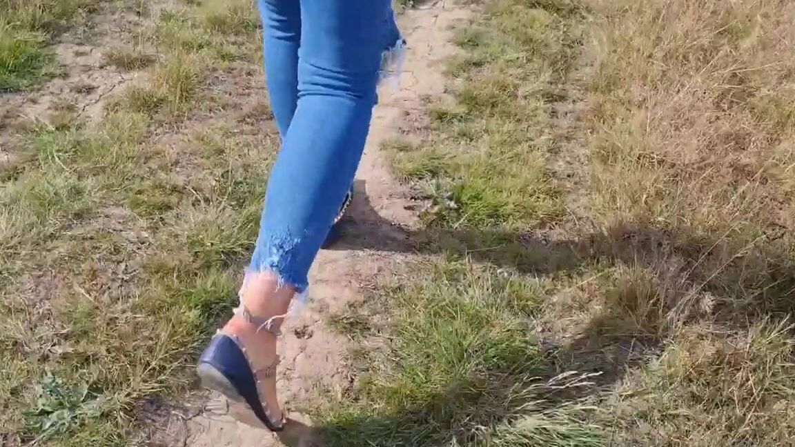 Kats Worn Heels Nicknamed Katswornheels Onlyfans Photoset And Video From My Recent Country Walk In My Well Worn Valentino Flats