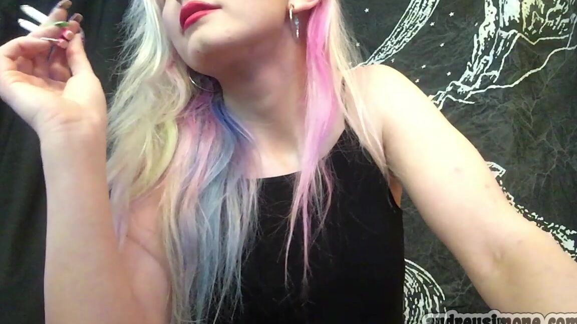 Audreysimone Smoking Cigarettes At Once