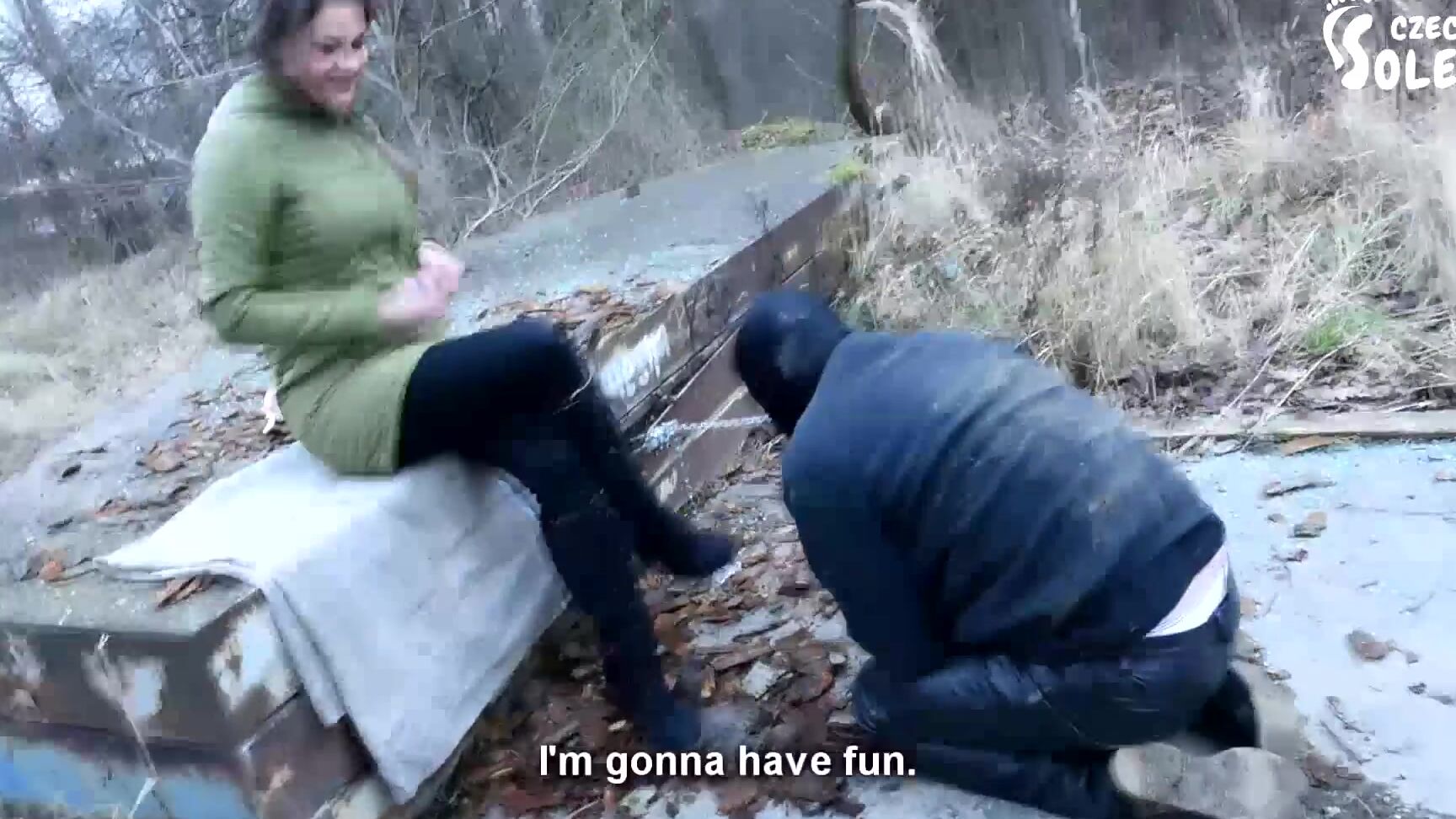 Czech Soles Walking The Doggy In The Cold - Boots Worship (Femdom, Footdom, Boots Licking, Foot Slave On Leash) Czech Soles