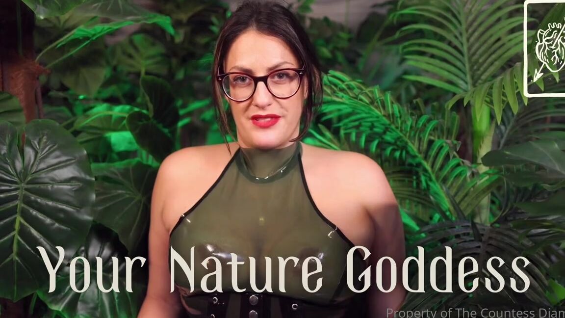 Countess Diamond Aka Countessdiamond Onlyfans Your Nature Goddess Green Is My Colour The Colour Of Nature Of The Unyielding The Unchangeable