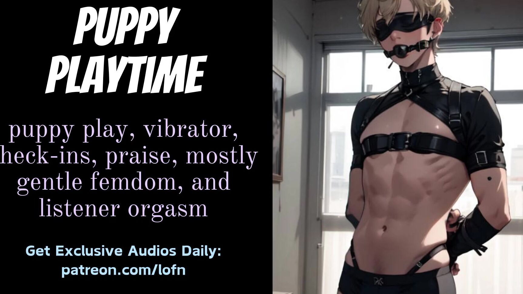 "Blacked" F4Tm, Pet Play, Pet Play Bdsm, Puppy Play, Audio, Erotic Audio, Erotic Audio For Men, Audio Porn, Erotic, Erotica, Asmr Roleplay, Audio Roleplay, Roleplay, Vibrator, Hitachi Orgasm, Transman, Suggest Blacked F4TM Puppy Playtime Gentle Femdo