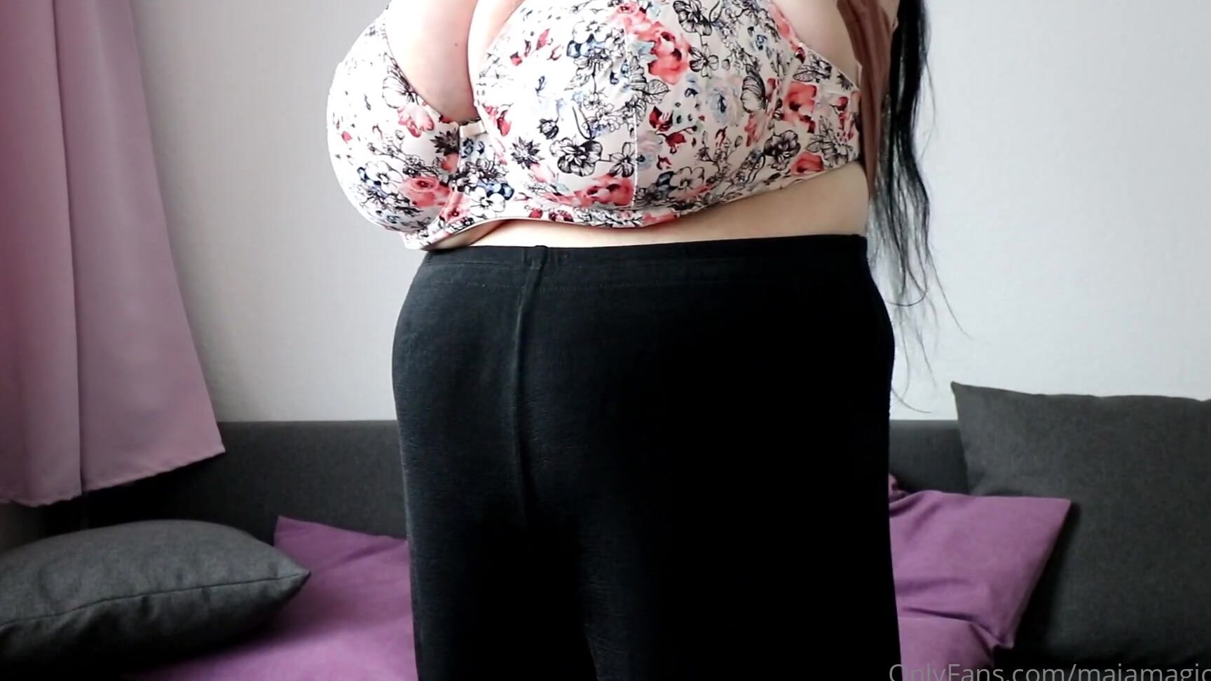 Majamagic M Natalie S Big Tits In A Tight Beige Shirt Majamagic M