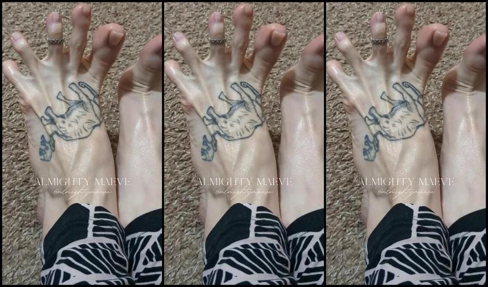 Almighty Maeve Nicknamed Almightymaeve 02 20 2024 Onlyfans Video Oiled Toe Spreading And Popping Check Out My Strong Tops With A Great Up Close View