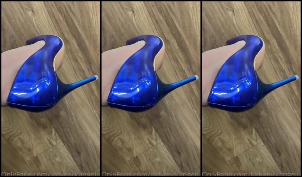 Ladydarkangeluk Onlyfans New Blue Crazy Shoes