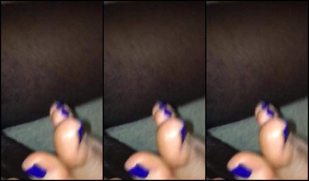 Thedongkinger Footjob Drains Last Remains Of Bbc Cum