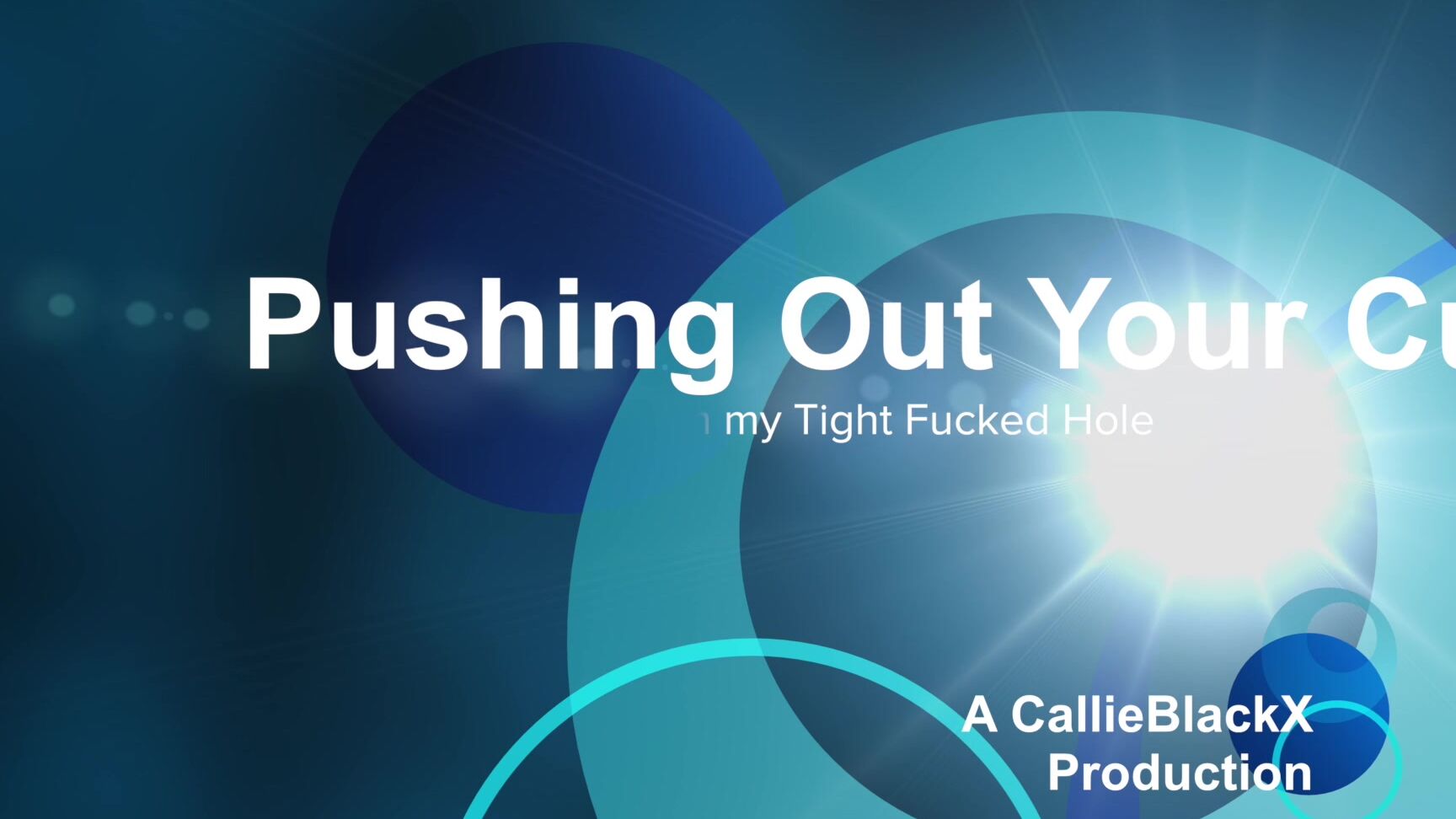 Callie Black Pushing Out A Creampie