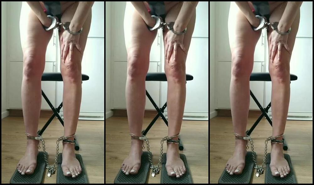 Frejas Submissive Feet Nicknamed Frejassubmissivefeet Onlyfans Double Clothes Pins On The Nipples For Extra Pain And The Most Intense Nail Boards Standing2