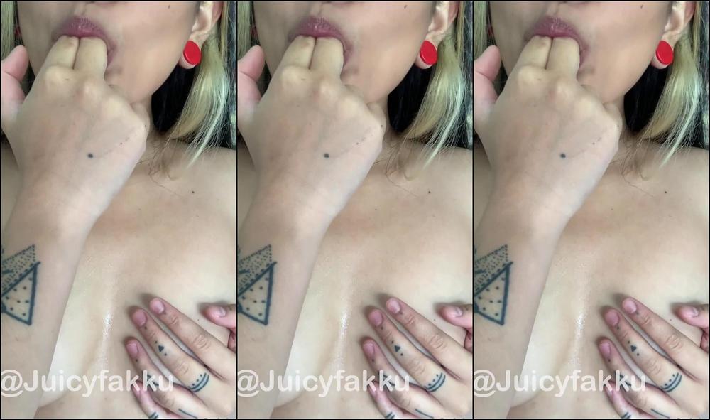 Juicyfakku Watch Me Spit Drool All Over Myself Teasing You As I Take Off The Little Outfit I Have On