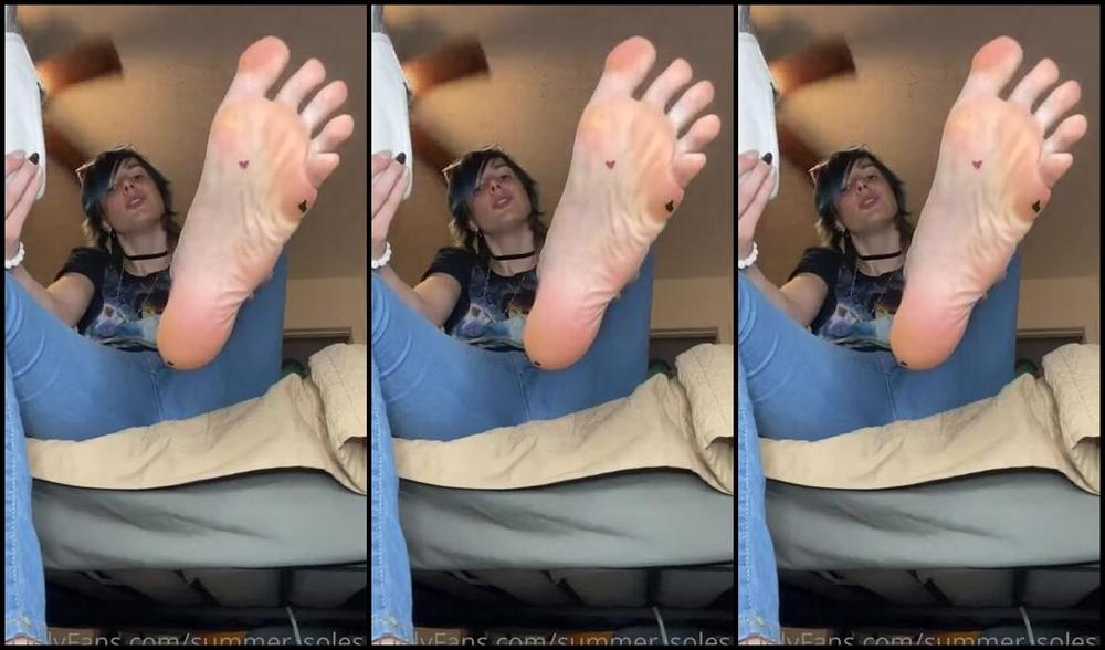 Summer Solesis Nicknamed Summer Solesis Onlyfans Long Sweaty Soles After A 12 Hour Shift With No Socks