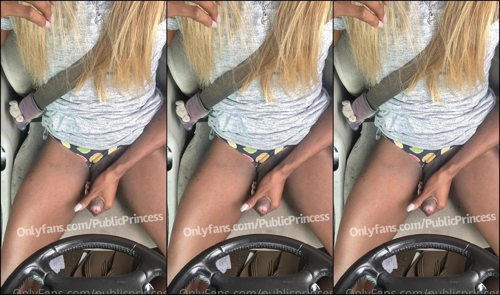 Publicprincess I Was Late For Work Driving Around And Flashing Truckers